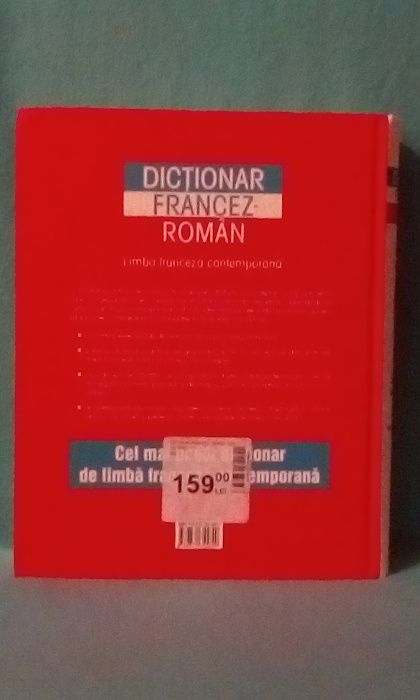 Dictionar Francez - Roman sau Rom- Fra, format mare, stare impecabila