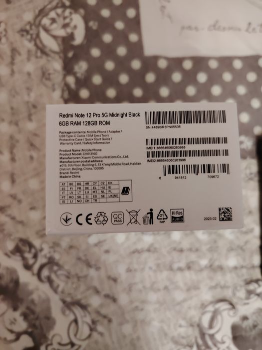 Xiaomi  Redmi Note 12 Pro 5G