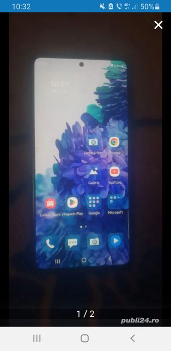 S20 fe Samsung  la schimb il dau cu geamul spart si mufa defectă