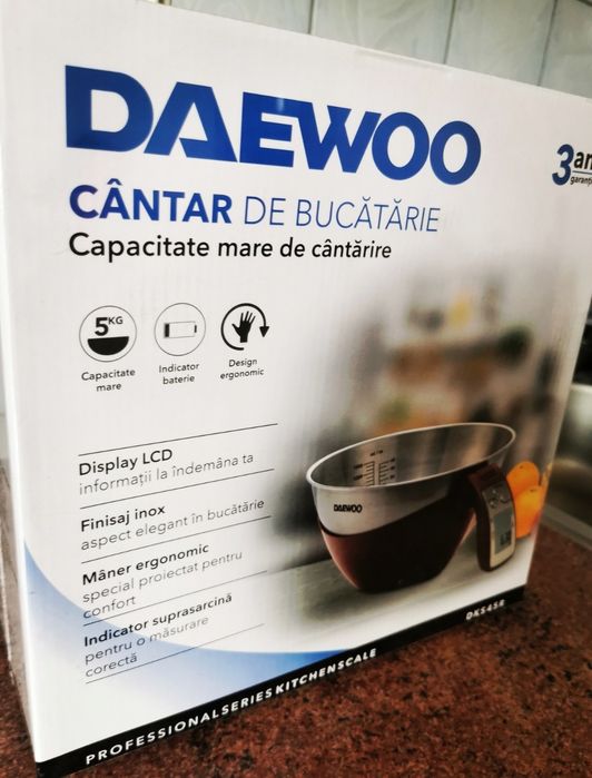 Cantar de bucatarie EVO Daewoo, capacitate 5kg