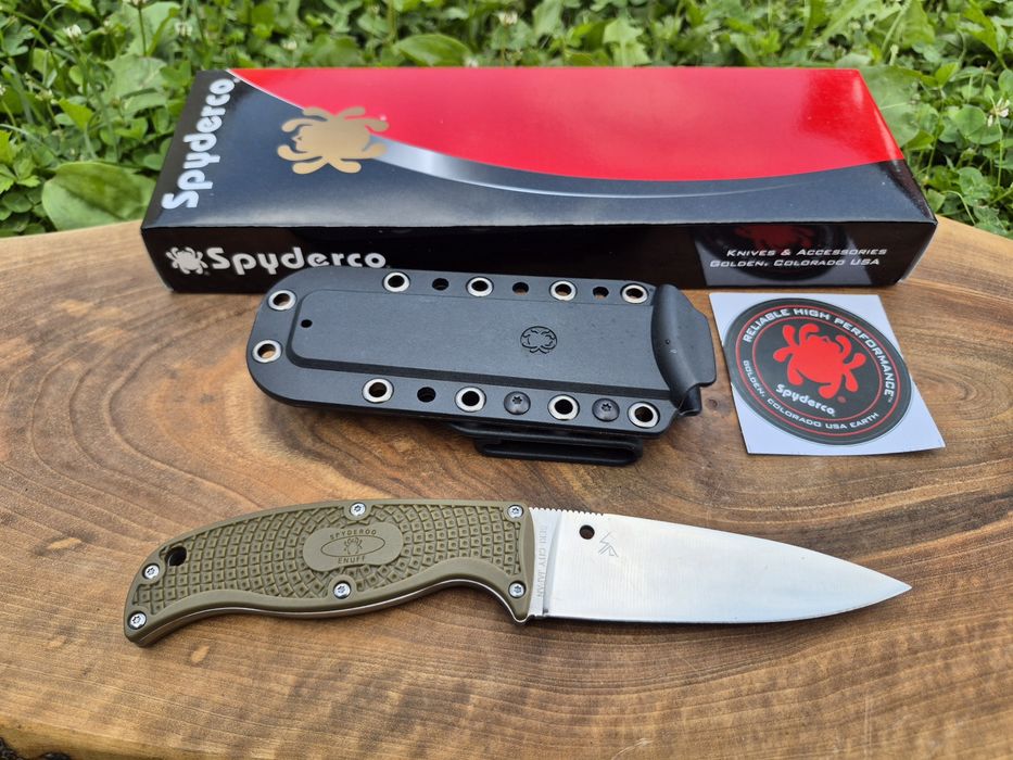 Тактически нож Spyderco Enuff FB31,фиксирана фултанг острие,два цвята
