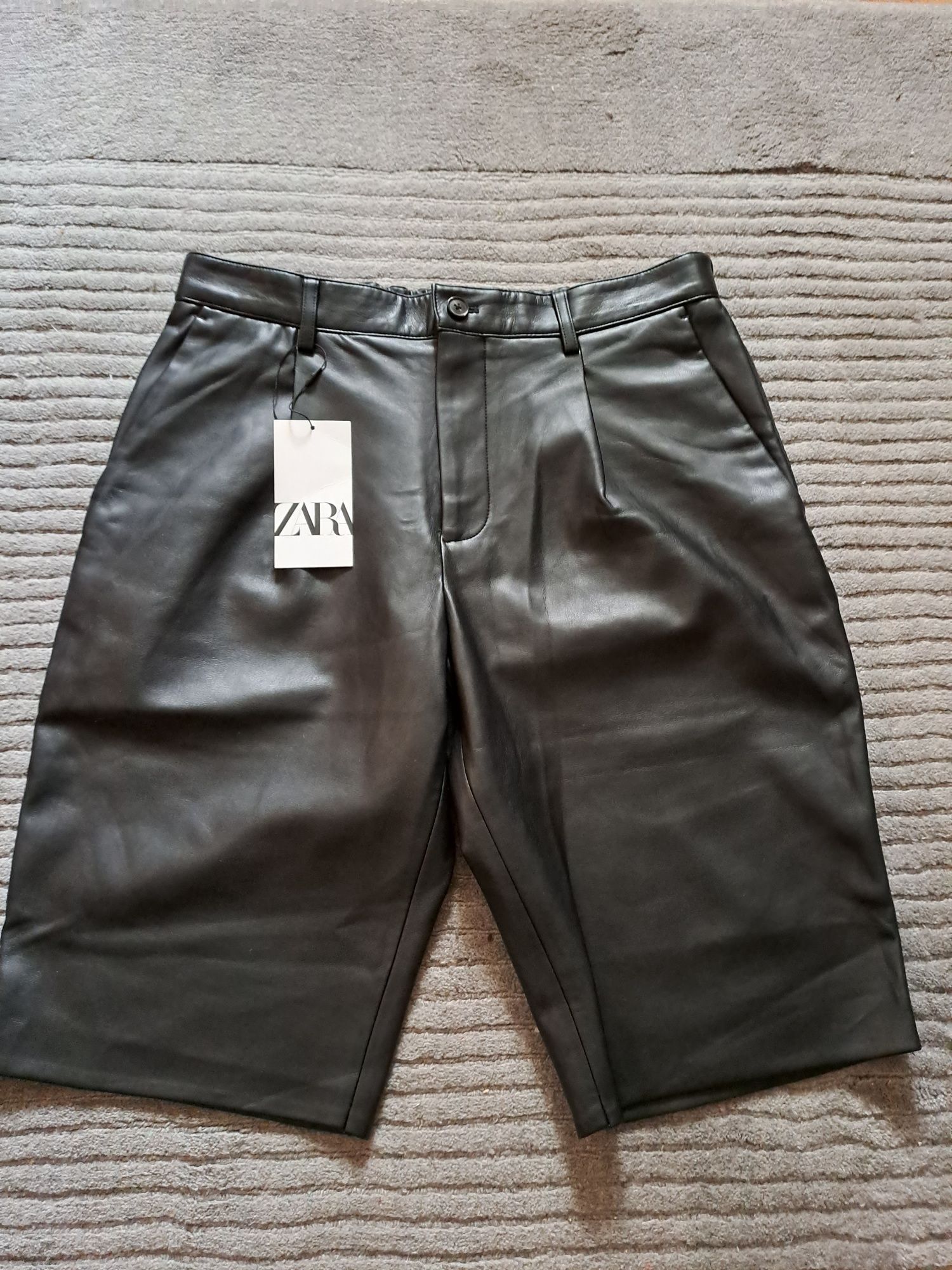 Bermude Zara efect cu talie jogger s ipense, 42, model Dsquared