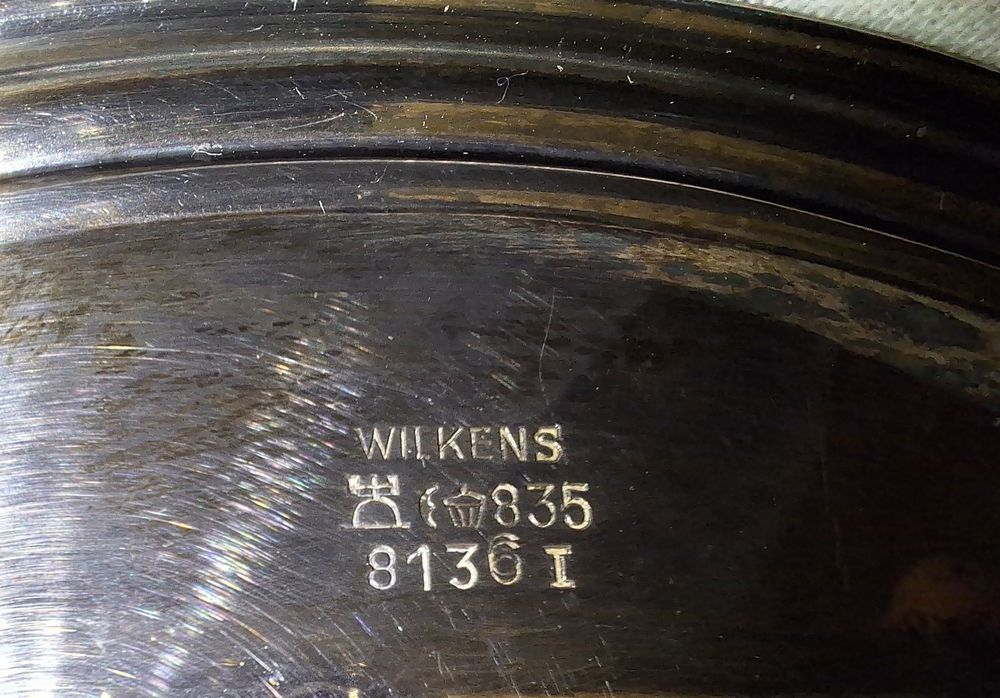 Сребърен съд плато--Wilkens--835