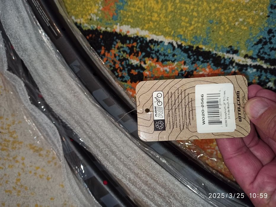 Jante Roată WTB USA KOM Tough i25 29" 32H jenti rafuri noi set
