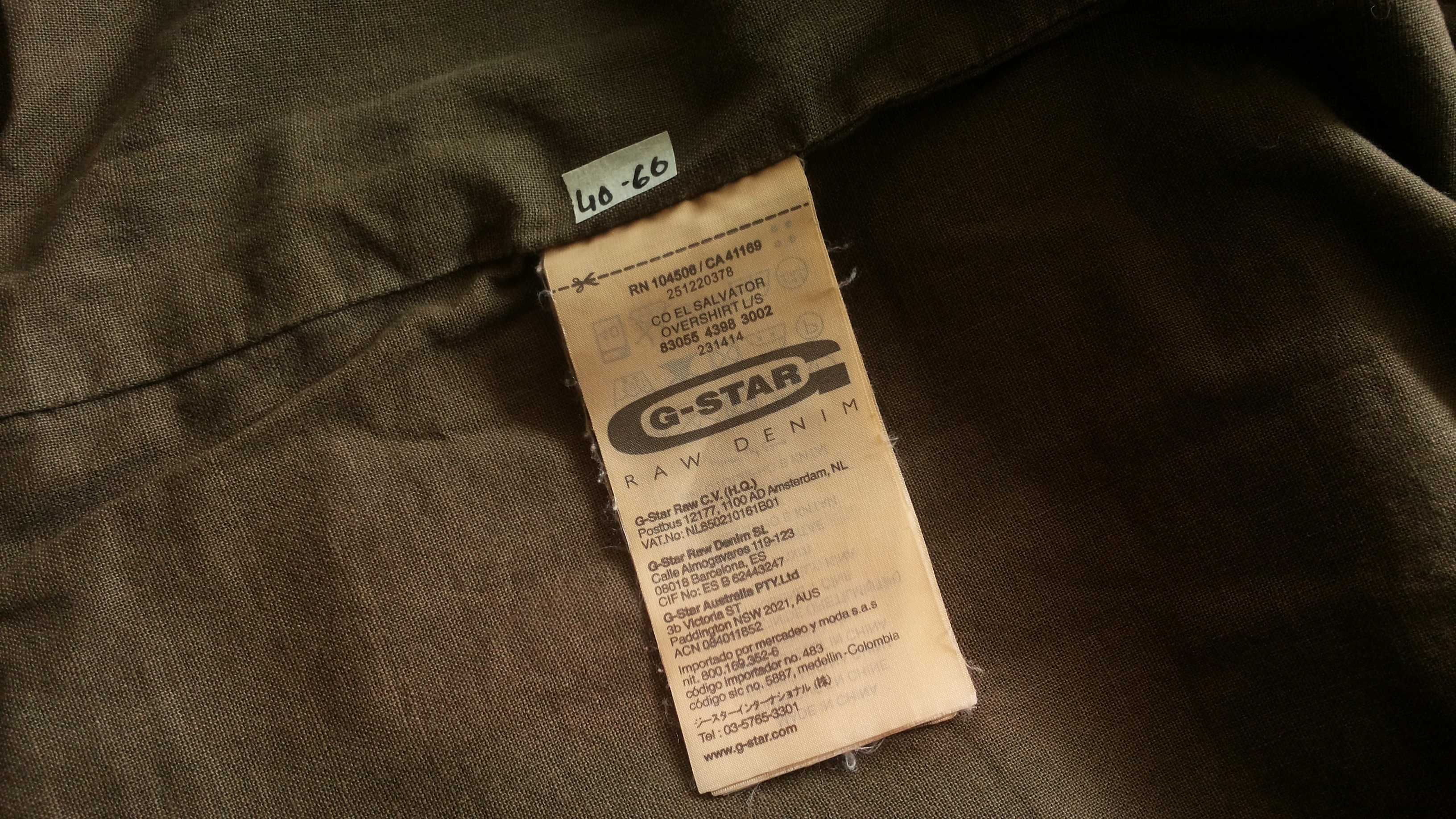 G-Star CO EL SALVATOR OVERSHIRT Mens Jacket Размер L мъжко яке 40-60
