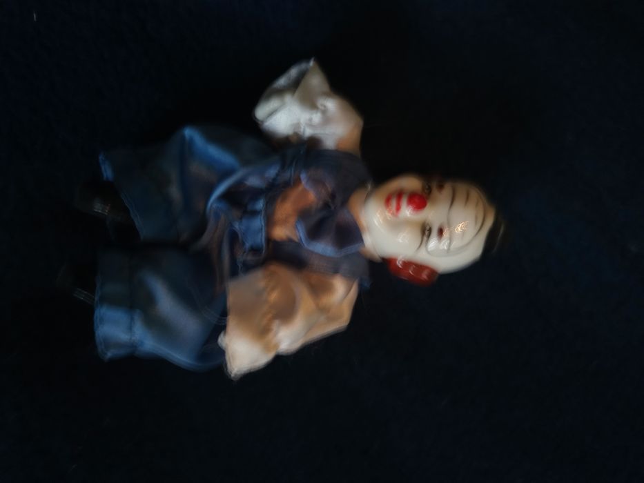 papușa clown cap ,mâini portelan