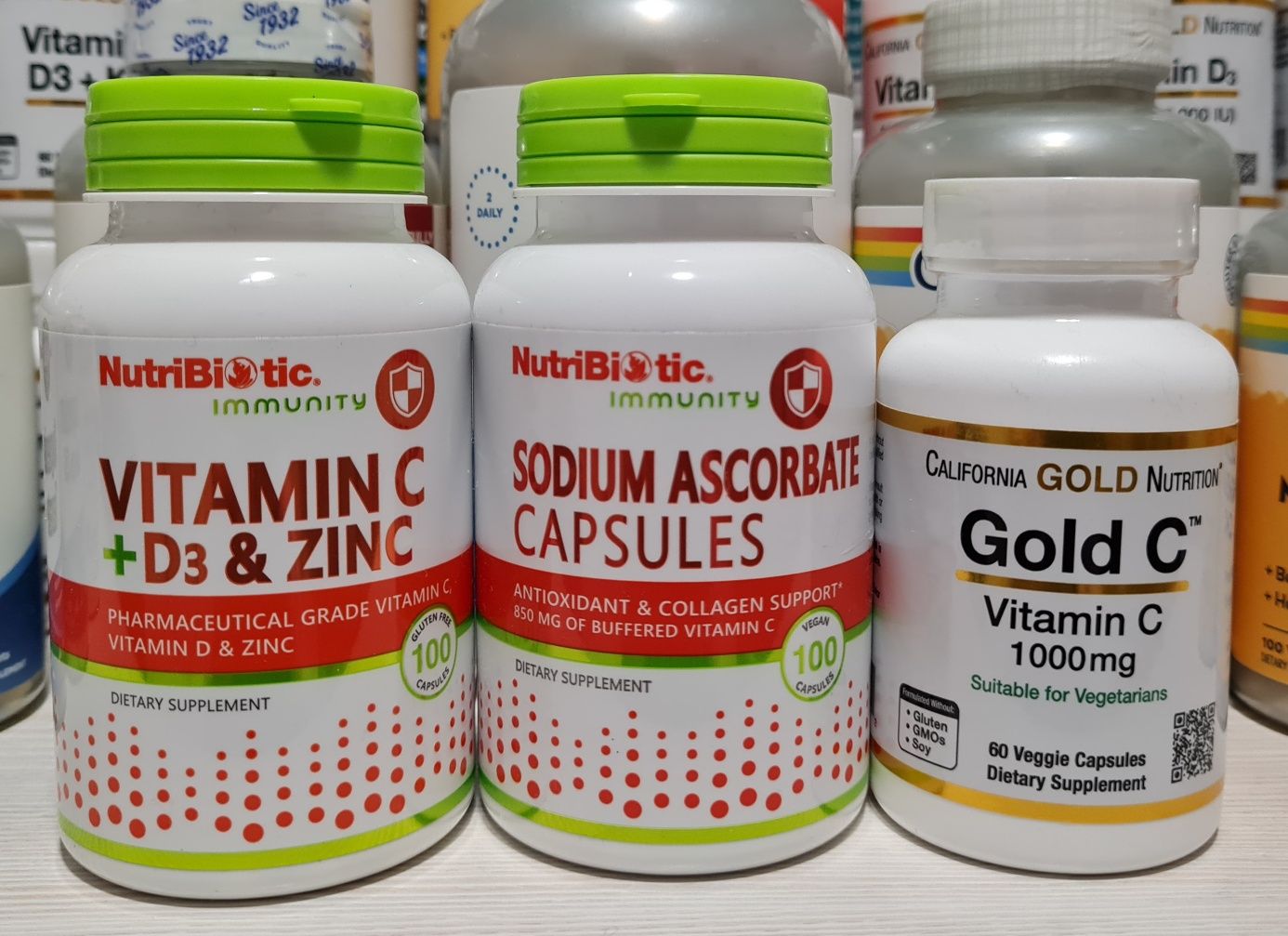 Витамин С , Sodium ascorbate, Zinc / Sink , Selen