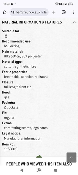 Дълга дамска жилетка/яке Chillaz , отличително качество