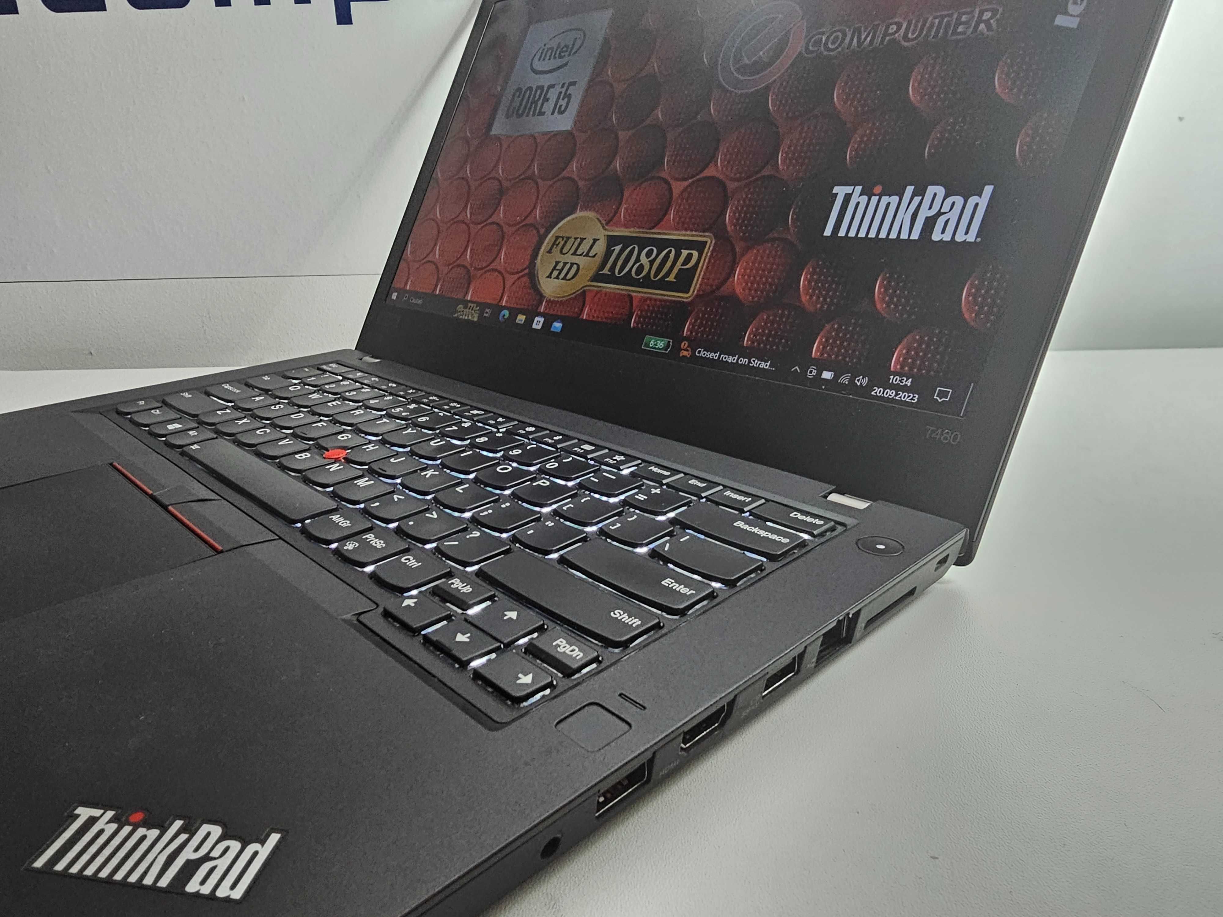 Laptop Lenovo T480 14 inch FullHD i5 gen 8 iluminare . Garantie