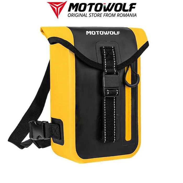 Geanta de picior impermeabila pentru motociclisti Motowolf