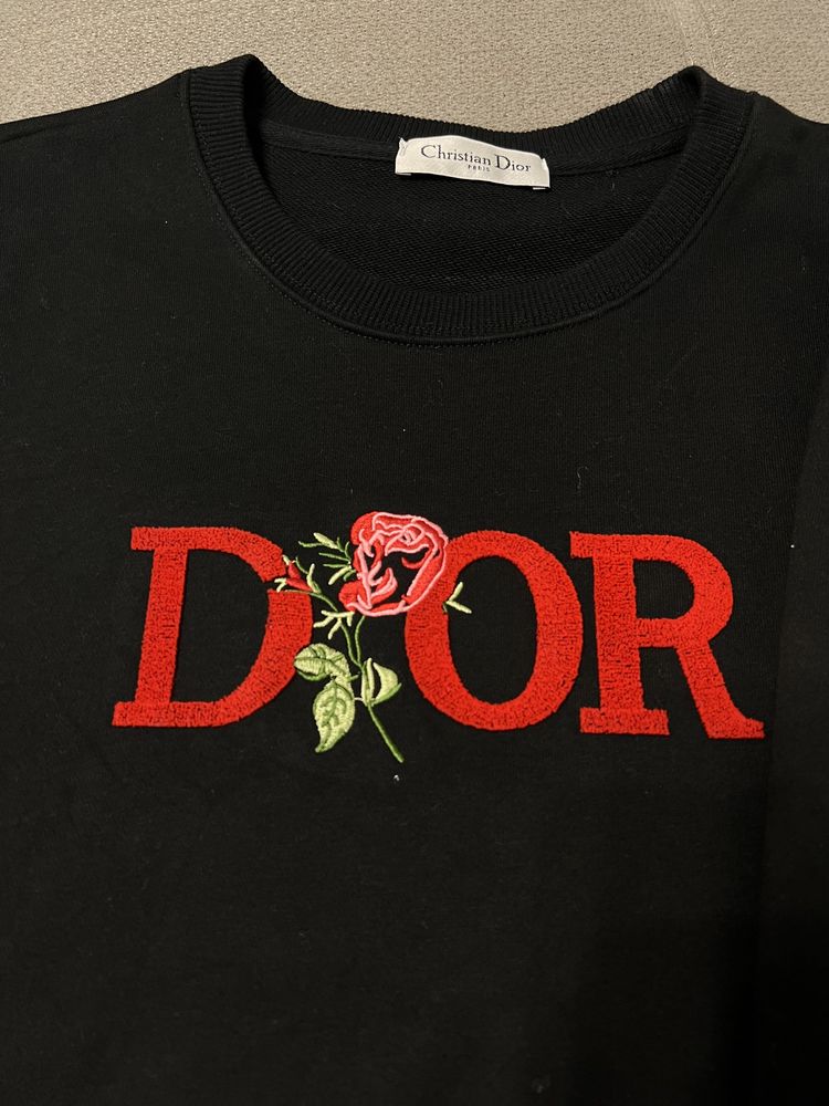 Bluza neagra DIOR rosé