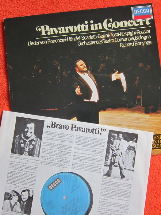 vinil rar Luciano Pavarotti Concert,Tenorarien 1969-1974 Germany