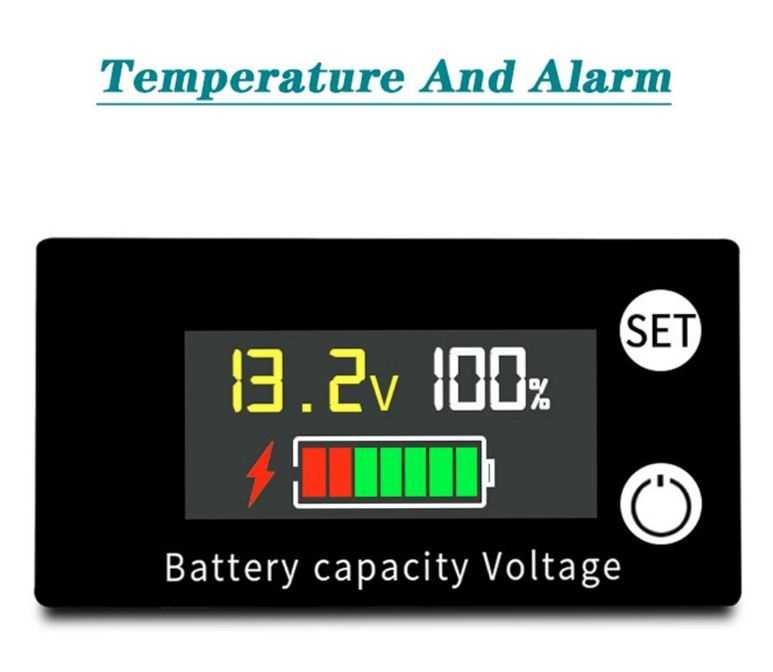 Tester monitor SOC acumulator solar fotovoltaic vehicul 8 - 100V