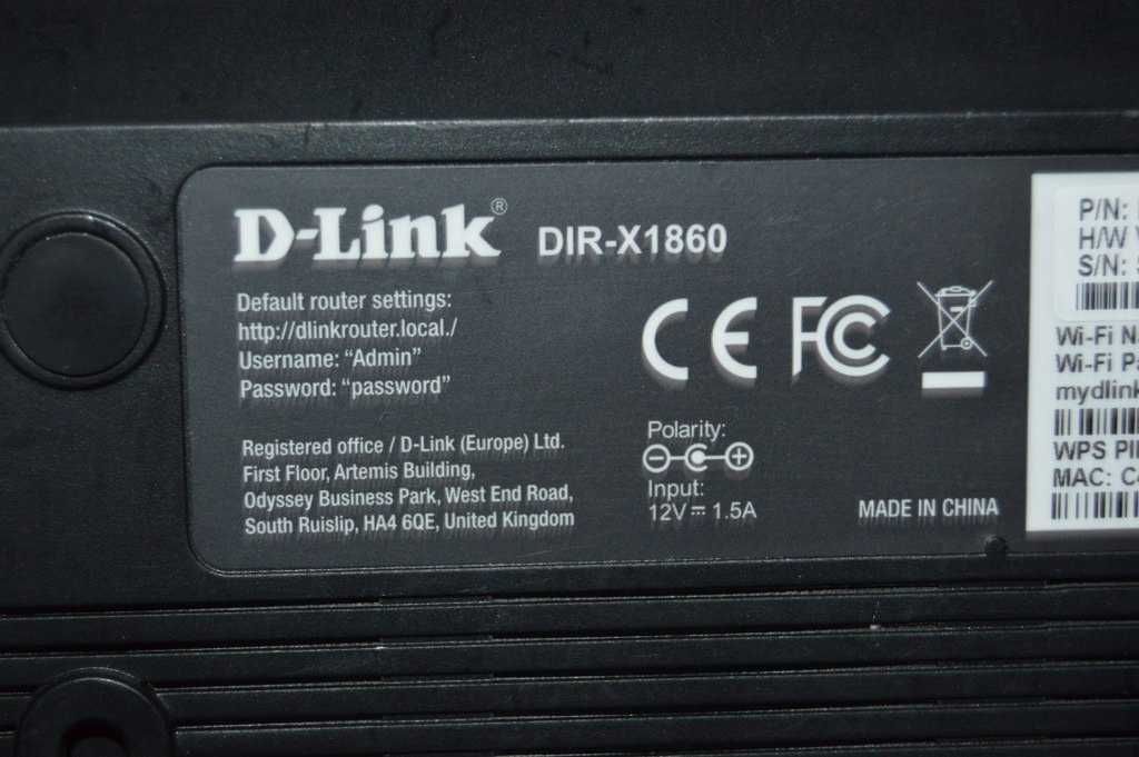 Router wireless D-Link DIR‑X1860, AX1800, Wi‑Fi 6, MU-MIMO