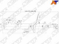 Стойка передняя Mitsubishi Galant