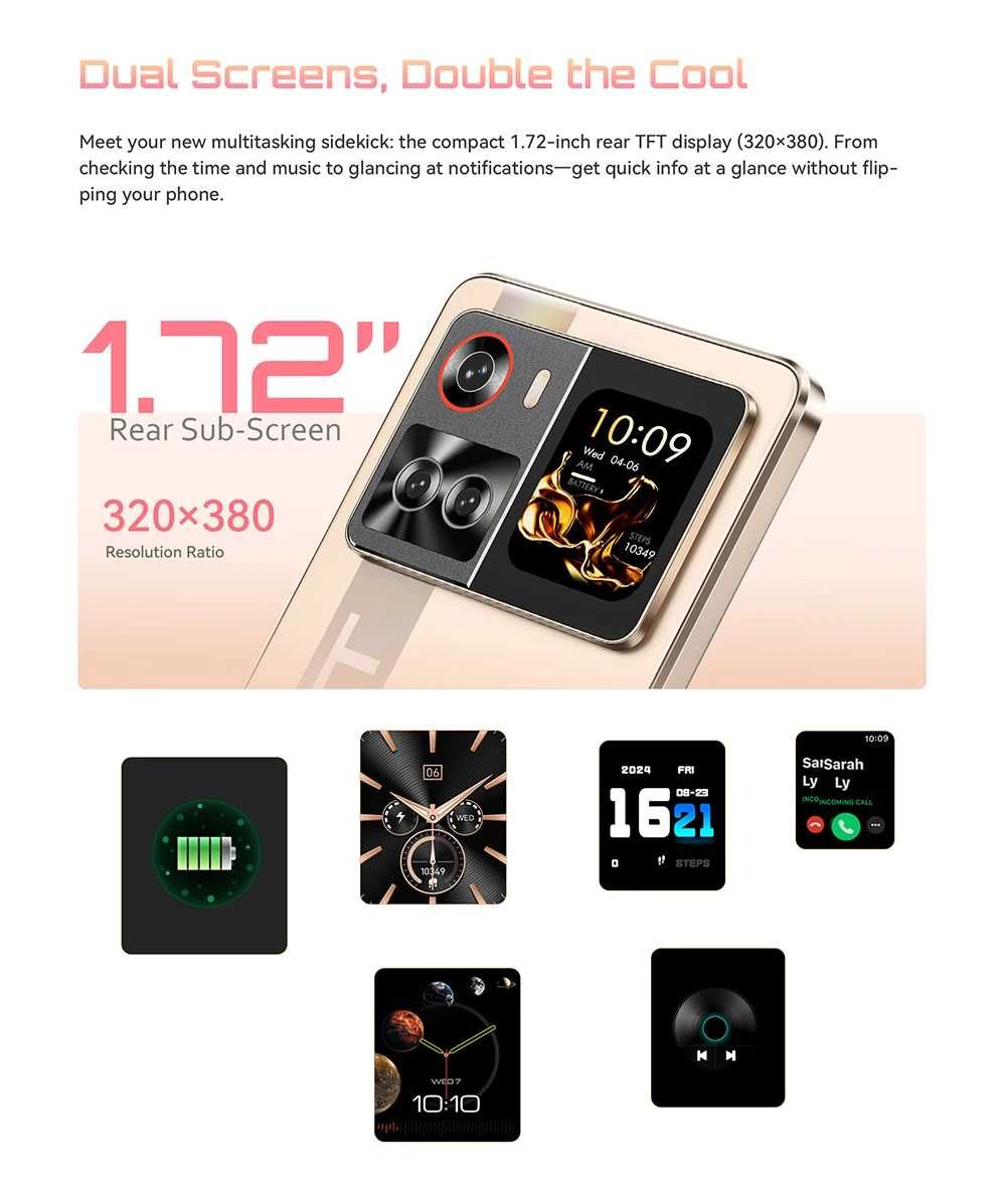 CUBOT X100 - 6.88", 8GB+8GB/256GB, 5100mAh, 64MP, Android 15