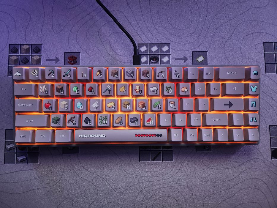 Tastatura Higround x Minecraft Basecamp editie limitata 65  - Inventor