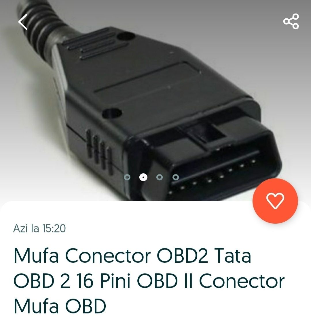 Mufa Conector OBD2 OBD 2 16 Pini OBD II Conectori Mufe Cablu OBD