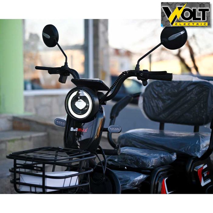 Електрическа триколка BULLMAX C1 MAX 1500W, големи 10’’ джанти, RED