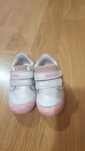 Vand papuci DD step piele albi fetite Nr.21