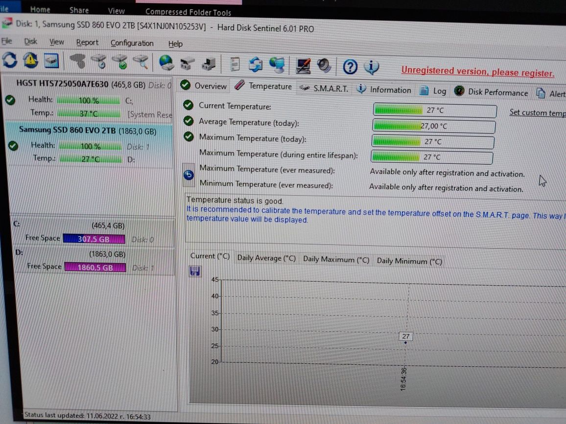 Samsung 860 EVO 2TB SSD с гаранция