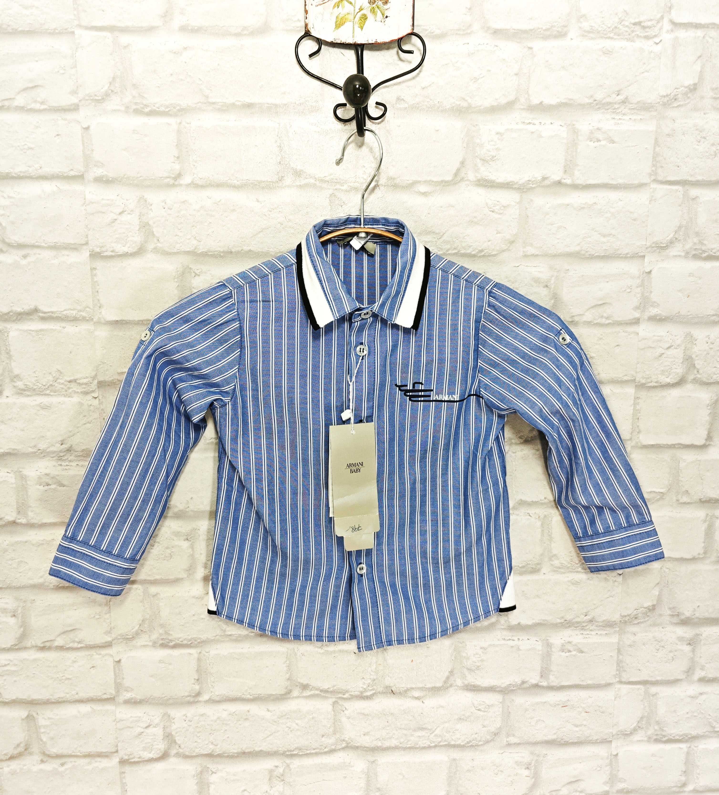 Armani Baby Оригинална детска риза размер 24 м  / 92 см  Нова