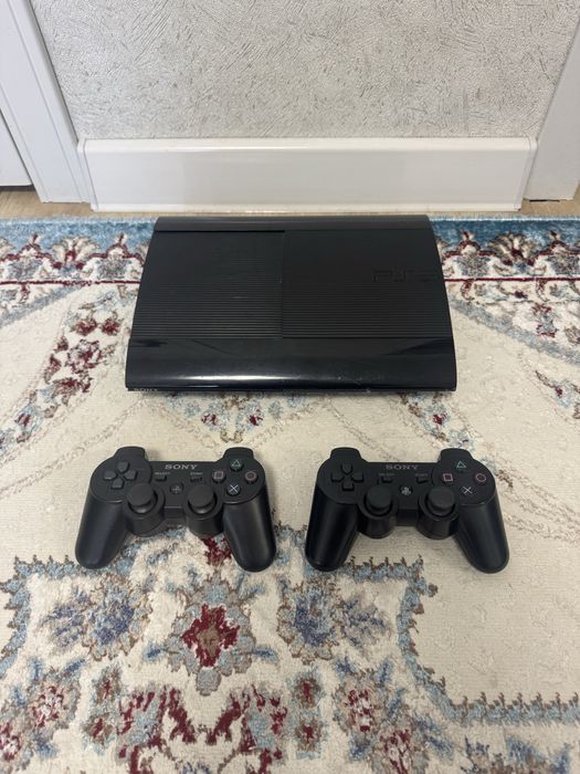 PS3 Super Slim 500 gb прошитый 45 игр Каспи Рэд Каспи рассрочка