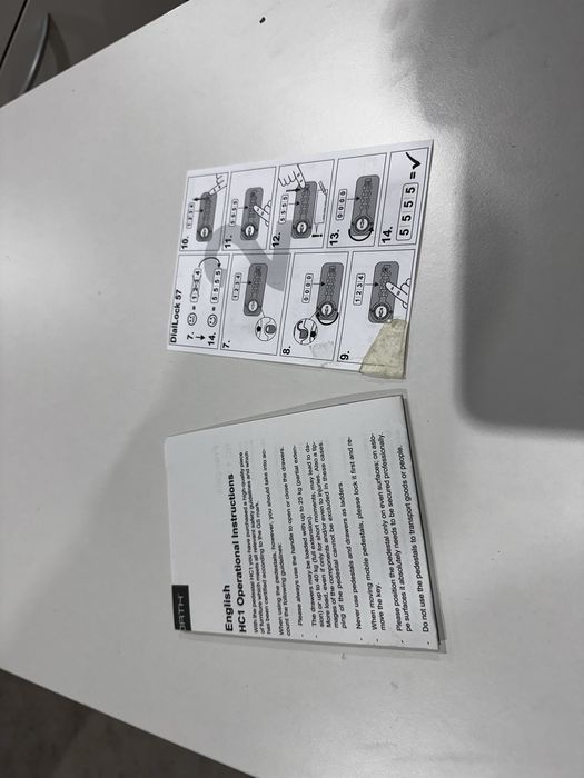 Немски офис контейнер HAWORTH – висок клас, заключващ се – 80×43×52 см