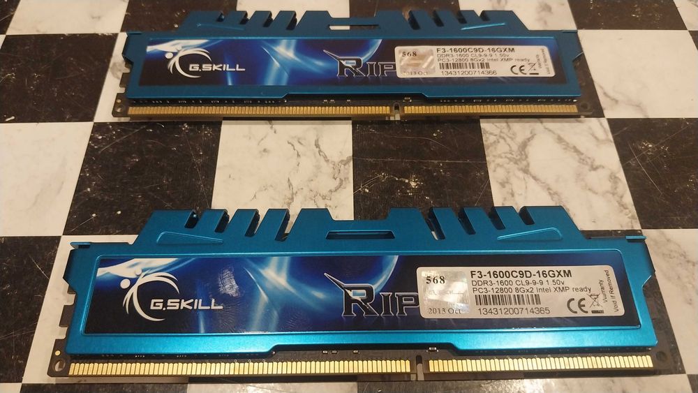 Оперативная Память DDR3 G.SKILL RipJaws 32GB (4 X 8 GB) 1600 MHz.
