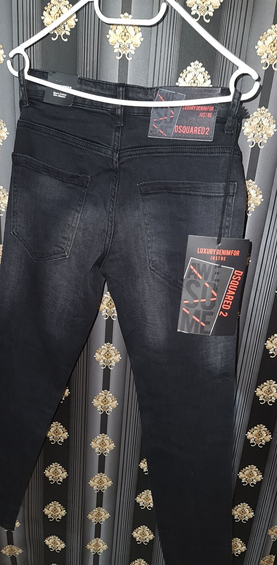 Blugi negri Dsquared2  men slim