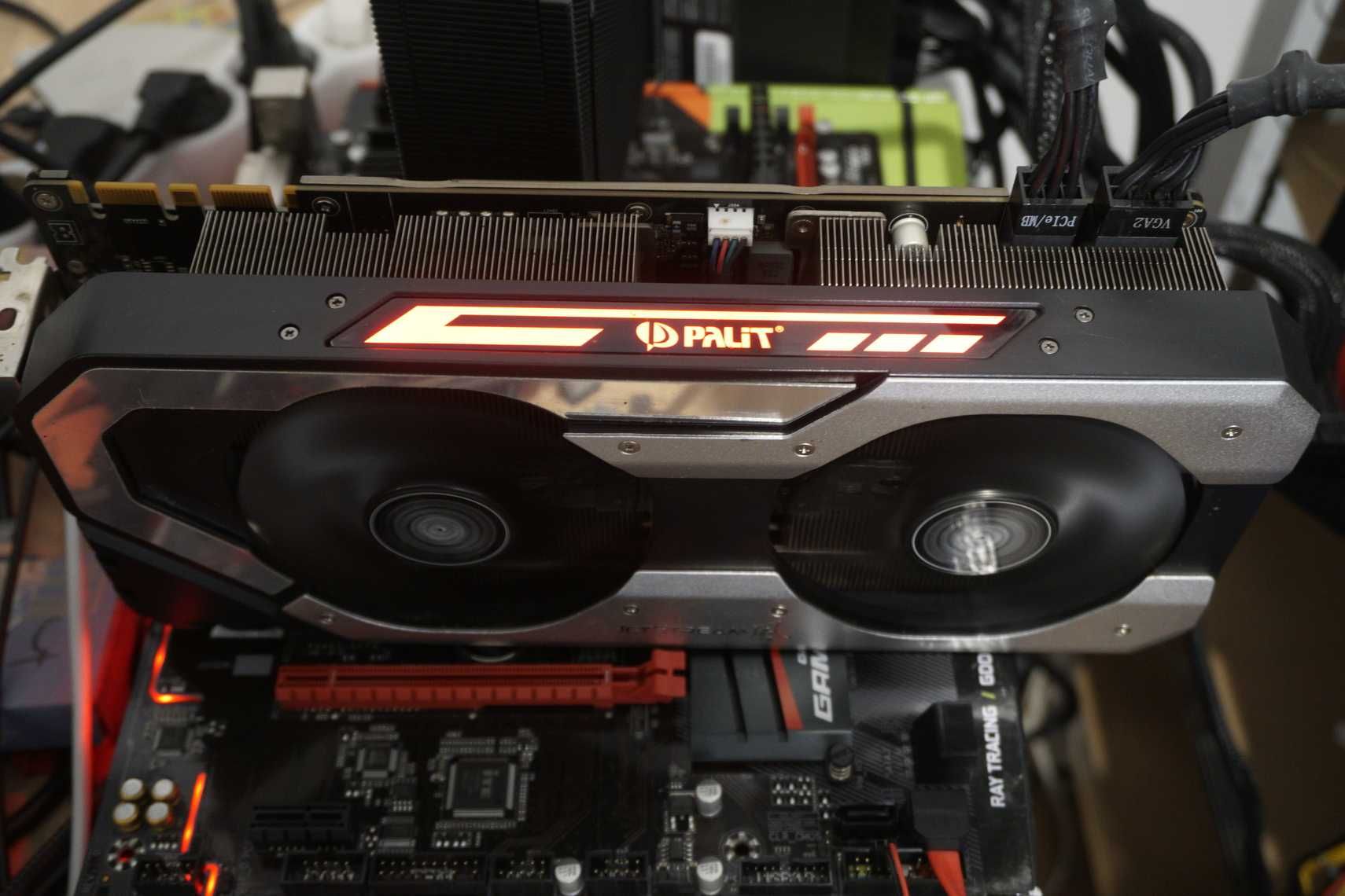 GTX 1070 Ti 8GB Palit Jet stream видеокарта Nvidia GPU / вкл ДДС
