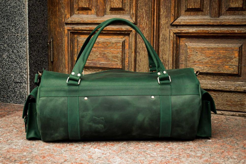 Geanta de voiaj din piele. Piele vintage. Nou. Cadou pentru bărbați