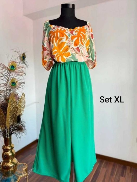 Set damă pantaloni și bluză