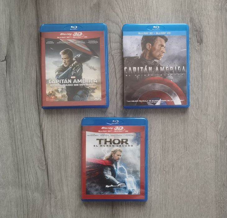 Filme bluray Captain America 3D Thor 3D  blu-ray blu ray 3d