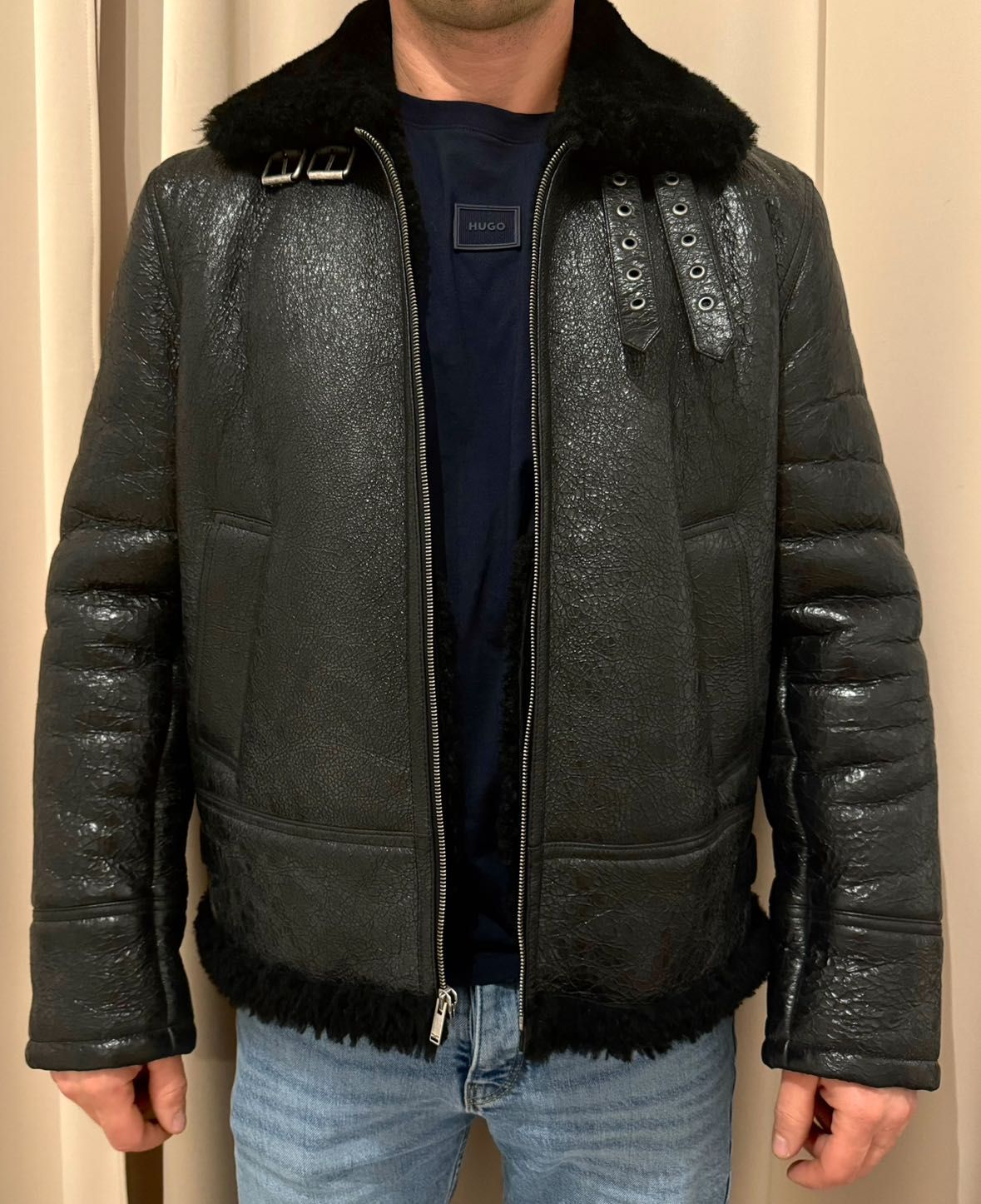 Saint Laurent black Aviator jacket