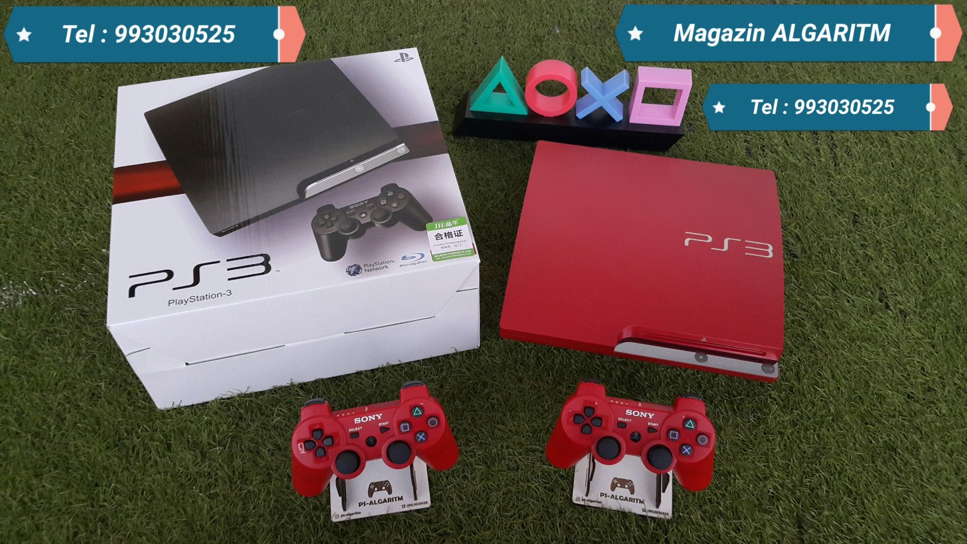 Exclusive Playstation 3 { RED } Slim. 40 ta O'yinlari BONUS.
