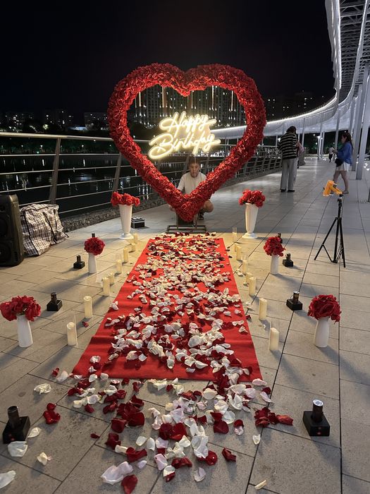 Поздравления  с днем рождения, предложение руки и сердца