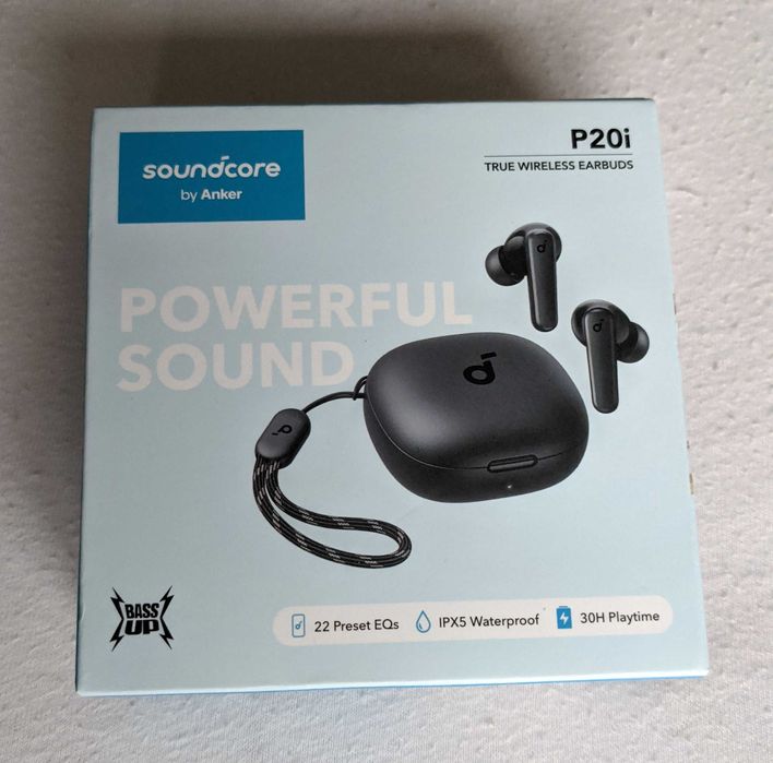 Слушалки Soundcore P20i Bluetooth 5.3 IPX5. Нови на 50% от цената.
