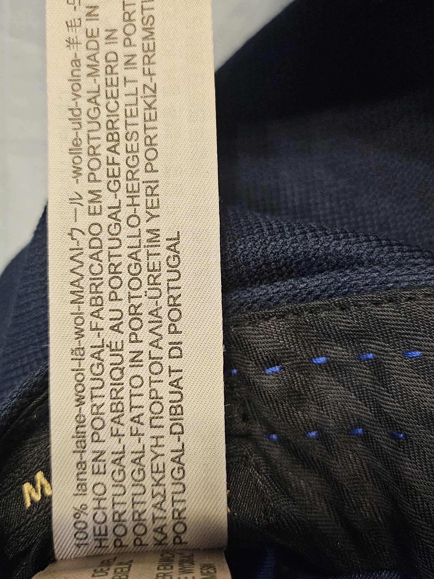 Pantaloni Massimo Dutti, lana, bleumarin,noi, 36