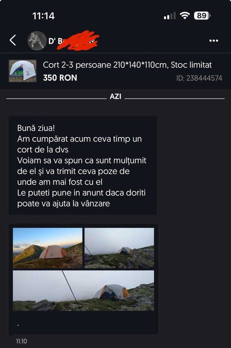 Cort 2-3 persoane 210*140*110cm, Stoc limitat