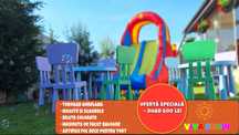 Tobogan gonflabil, animator, baloane - petreceri copii, curte, grădină