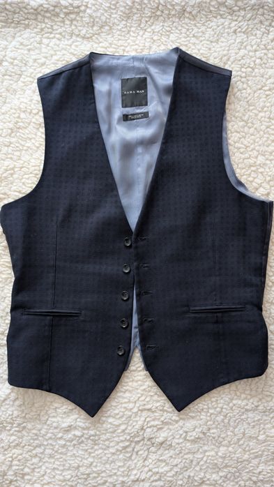 Vestă costum bleumarin casual/smart casual mărime M/L/50