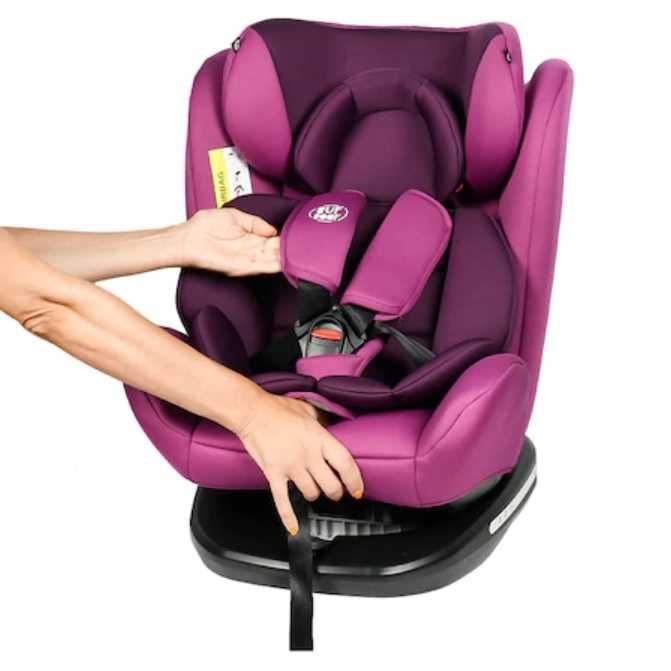 Scaun Auto, Tweety Purple, cu Isofix, rotativ 360 de grade