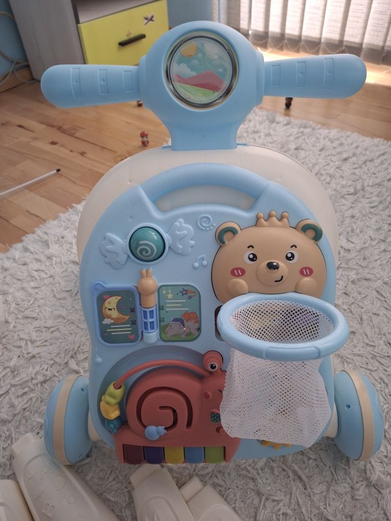 Уокър за бебе CHIPOLINO Мече 3в1, син