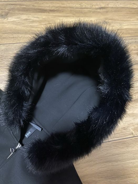 Opium Black Fur Hoodie