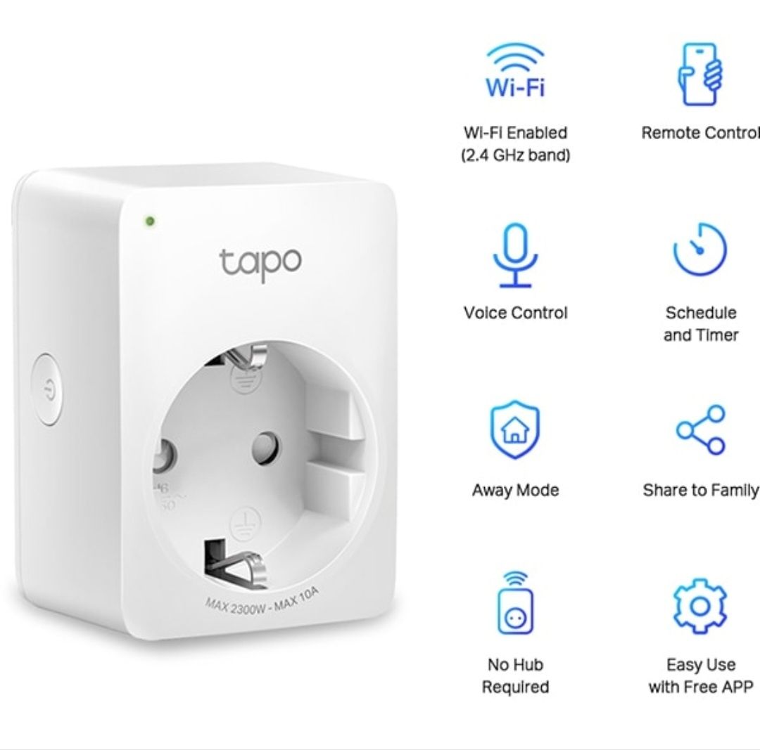 Priză inteligentă TP-Link Tapo – control de pe telefon!