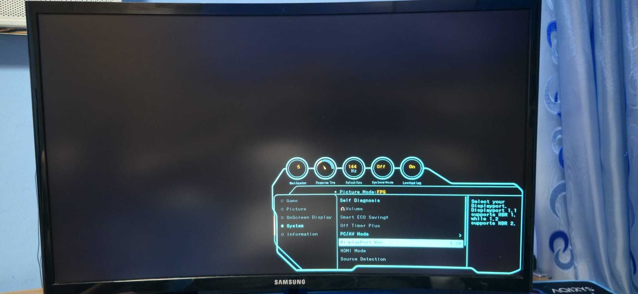 Monitor Curbat Gaming Samsung Odyssey 23.5", 144Hz, Full HD