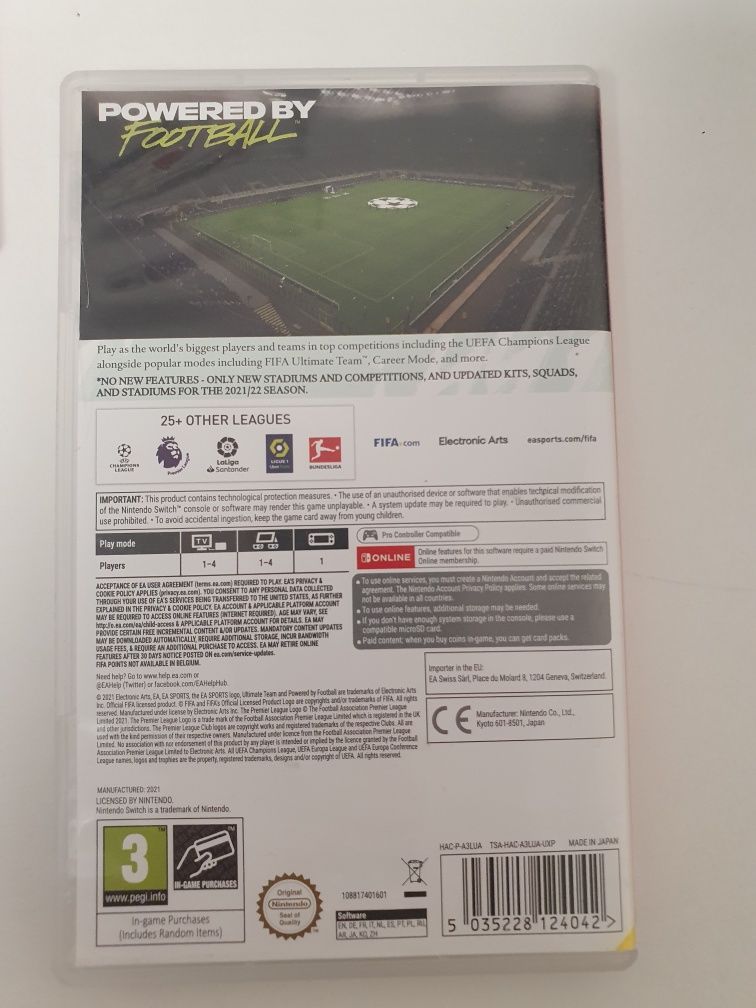 JOC FIFA 22 Nintendo Switch