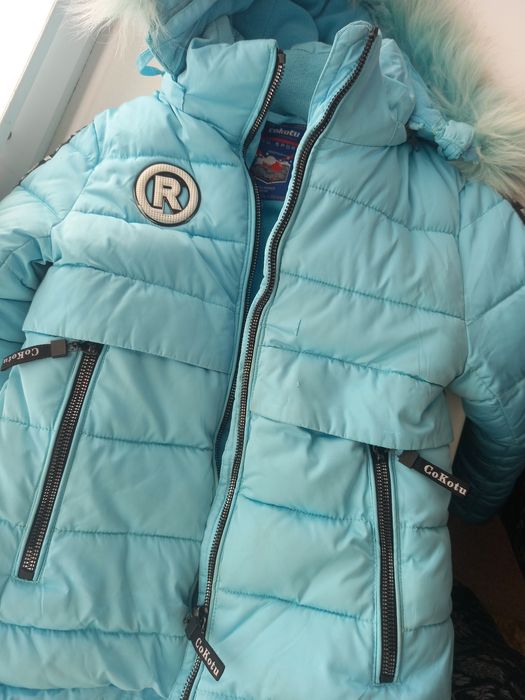 Куртки зимние на девочку 5-7 лет