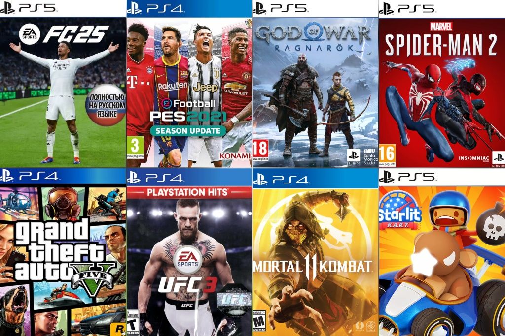PlayStation 5 Diskovodlik tayyor o'yinlari bilan.